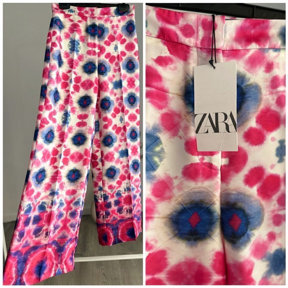 ZARA FLOWY PRINTED PANTS - Picture 2 of 7
